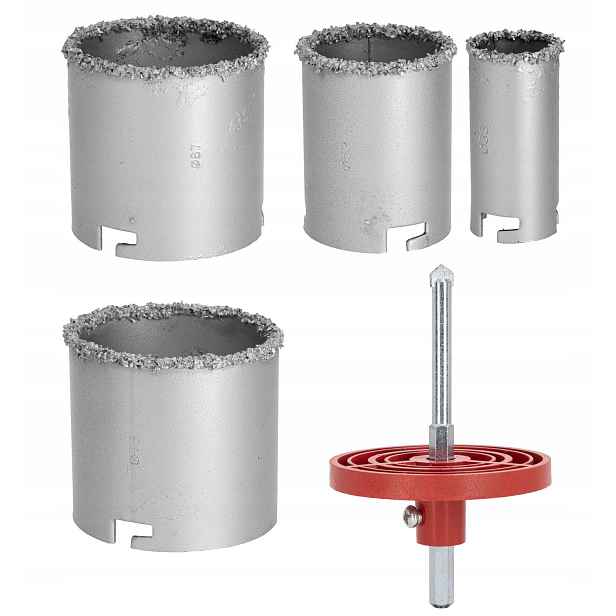 Wolframové děrovačky na gresy sada 33-73 mm 26434