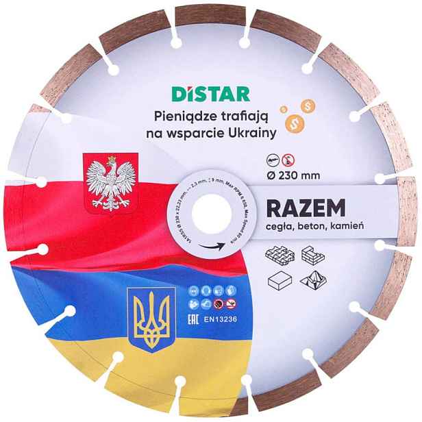 Diamantový kotouč Distar pro řezání betonu o průměru 230 mm