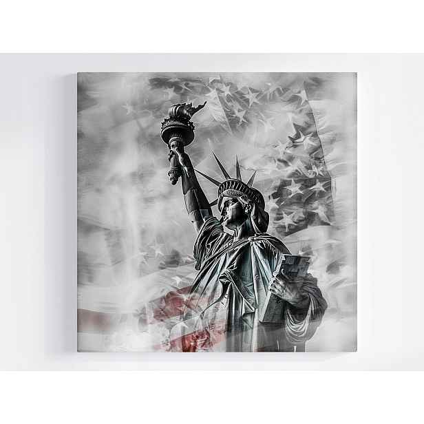 Obraz Na Plátně Obraz Na Plátně Socha Svobody Symbol Ikona Amerika Usa 50x50