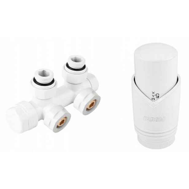 Ferro Úhlová Termostatická Sada 50 MM, Konektory Cu FI15 A Pex 16X2
