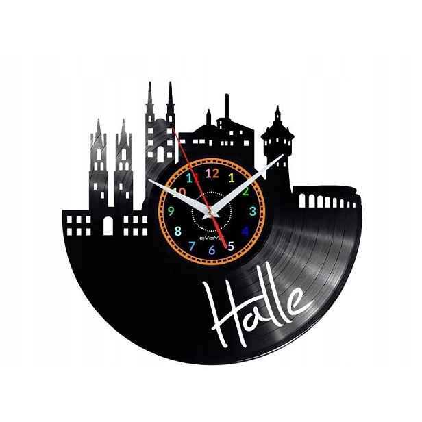 Halle Dárek Originální dekorace do domu Hodiny z vinylové desky