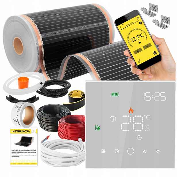 Set Fólie Vyhřívací Podložka Infračervená 160W 20m²