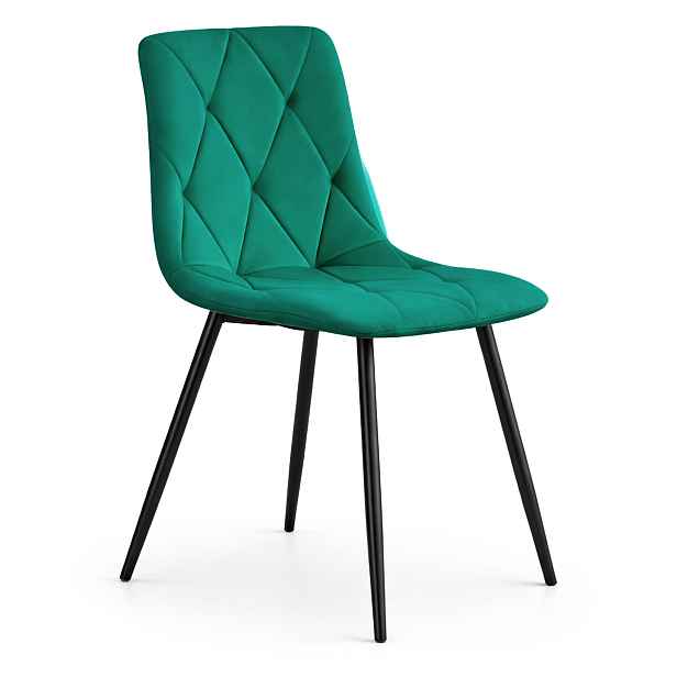 Ak furniture Čalouněná jídelní židle Milo lahvově zelená