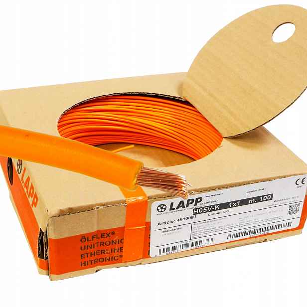 Kabel Lgy 1mm oranžový Lapp 100m