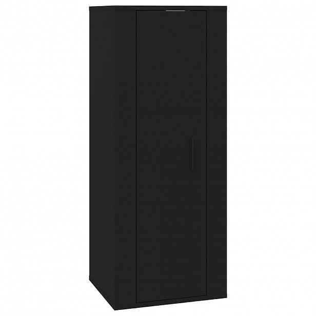 vidaXL Nástěnná TV skříňka černá 40x34,5x100 cm