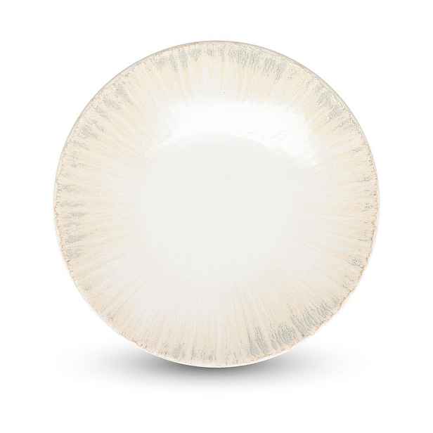 Světle šedý dezertní  porcelánový talíř ø 21 cm Nuance – BonBistro