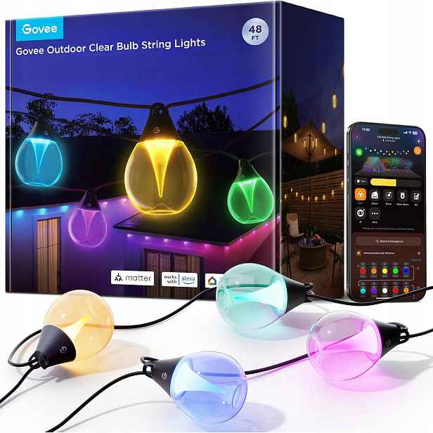 Venkovní Lampy Govee H7025 Rgbwic Lampy Stmívatelné Osvětlení