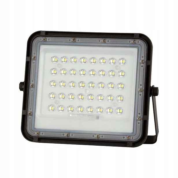 Led halogenový reflektor 6W se solárním panelem a dálkovým ovládáním, studené světlo V-tac