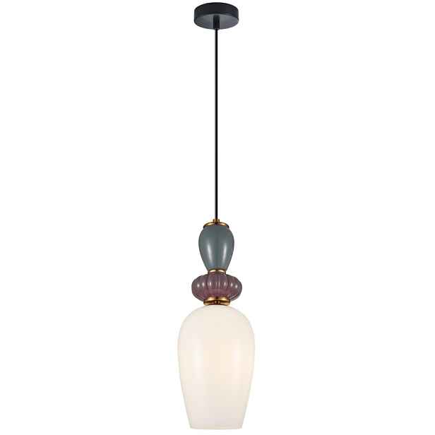 Závěsná stropní lampa bílá nad stůl do kuchyně a obývacího pokoje Martelo