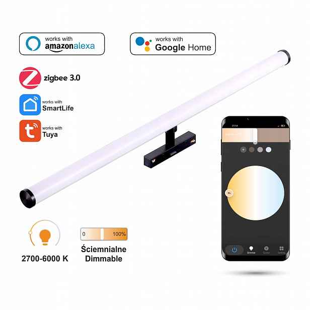 Led reflektor Zigbee Barrel 15W Smart Track 48VDC 2700-6000K stmívatelný