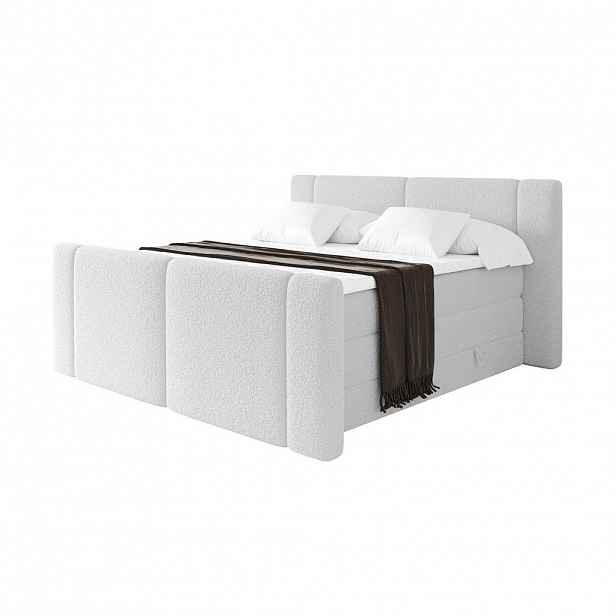 ALTDECOR POSTEL boxspring s matracemi H3/H4 - EVON KING Zanozek - 180x200 cm Bílá