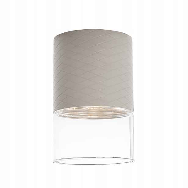Maxlight Led stropní bod 7W taupe Fusion síťovaný vzor kulatý