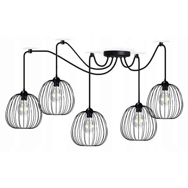 Závěsná stropní lampa lustr Drum stropní lampa do obývacího pokoje nad stůl bílá