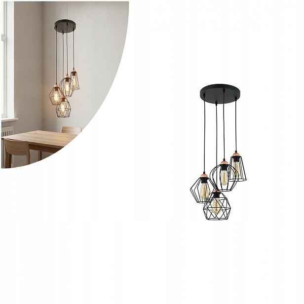 Černá závěsná lampa Galaxy moderní nad jídelní stůl Tk Lighting