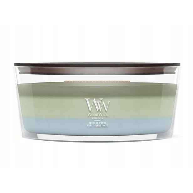WoodWick Trilogy svíčka loď Verdant Woods 453.6 g