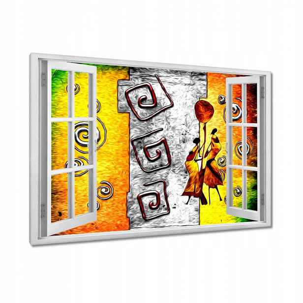 Obrazy 90x60 Africké tance