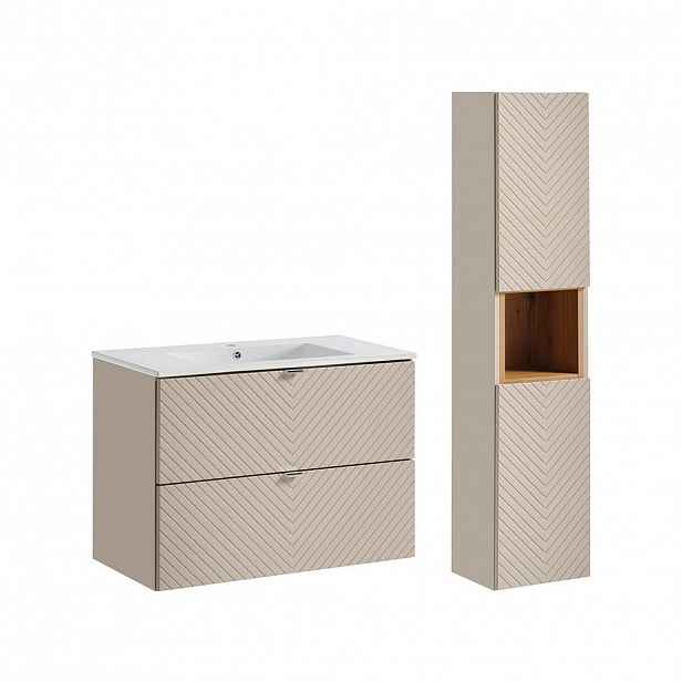 Petits-meubles KOUPELNOVÝ NÁBYTEK 80cm Manoa 2er-Set Kašmír