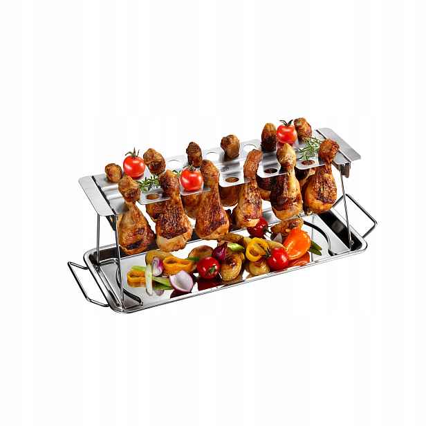 Gefu Bbq stojan na kuřecí stehna 12 kusů nerezová ocel