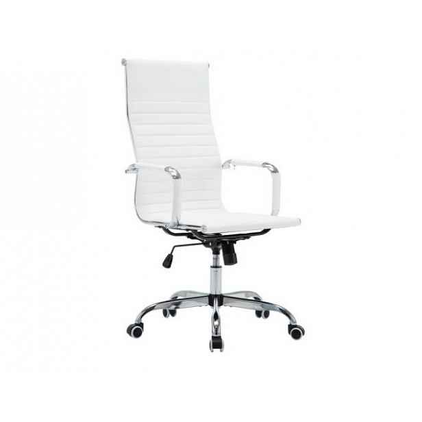 Kancelářské křeslo, bílá, AZURE 2 NEW - 54,5x63x106-114 cm