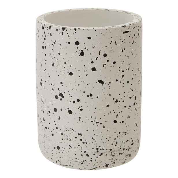 Krémový betonový kelímek na zubní kartáčky Mozie – Premier Housewares