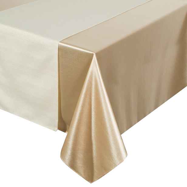 Ubrus 140x300 Glamo béžový s ozdobným dezénem 33x300