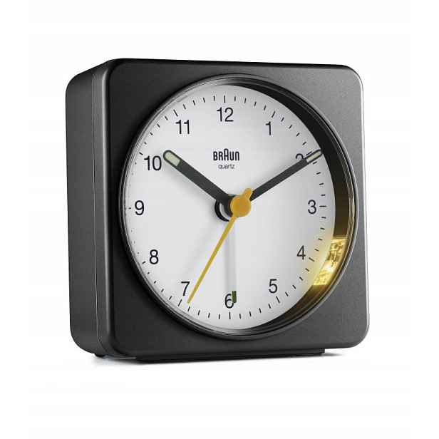Braun BC03 malý klasický budík s podsvícením