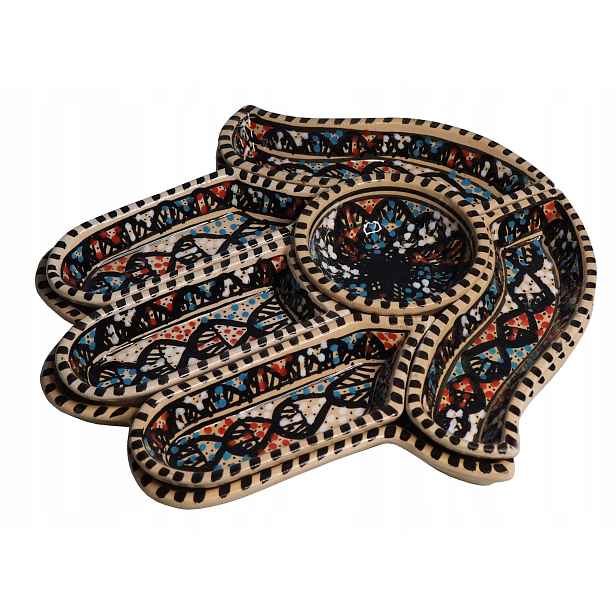 Meze Set pro Mezze Meze Fatima Maroko Tunisko Hamsa