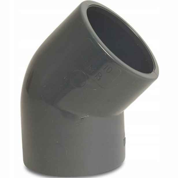 Koleno Pvc-u 45 stupňů Kw x Kw PN10 Pool 160 mm