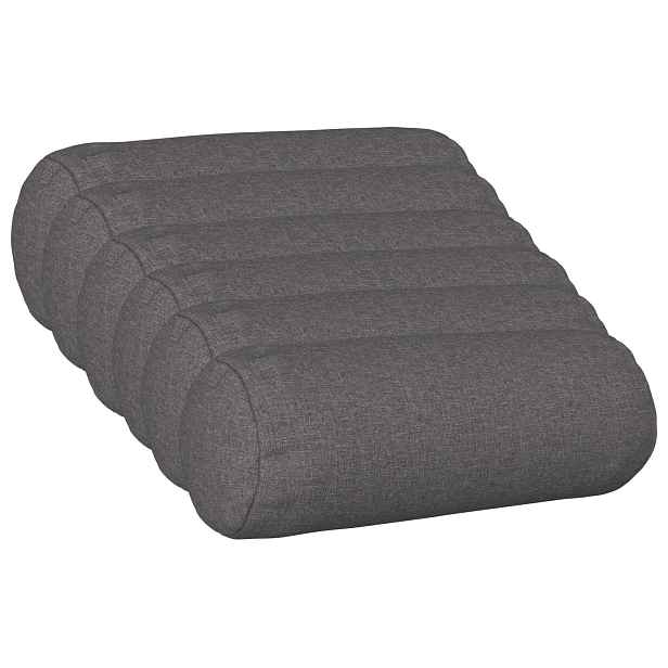 vidaXL Odhazovací polštář 6 ks HEERLEN Světle šedá Ø 15 x 40 cm Textil