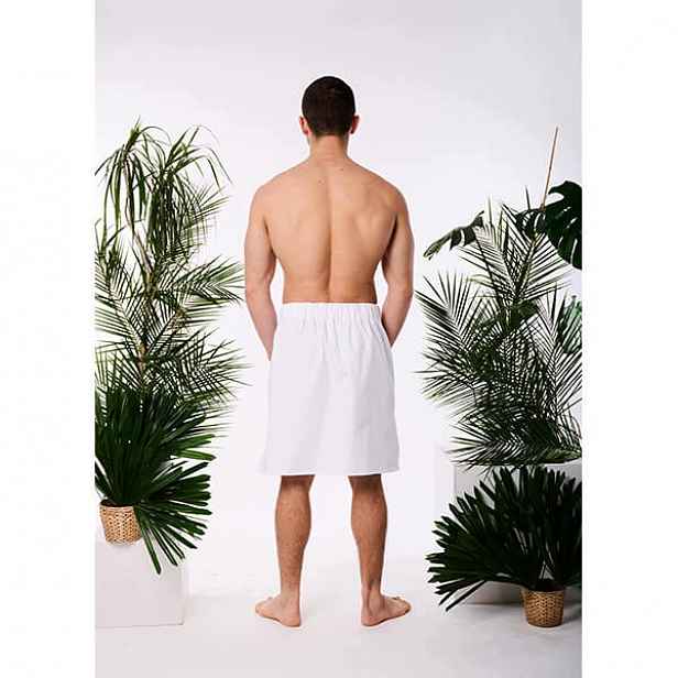 Bavlněný kilt s širokou gumou Standard Yeye Made in Nature L Bílý