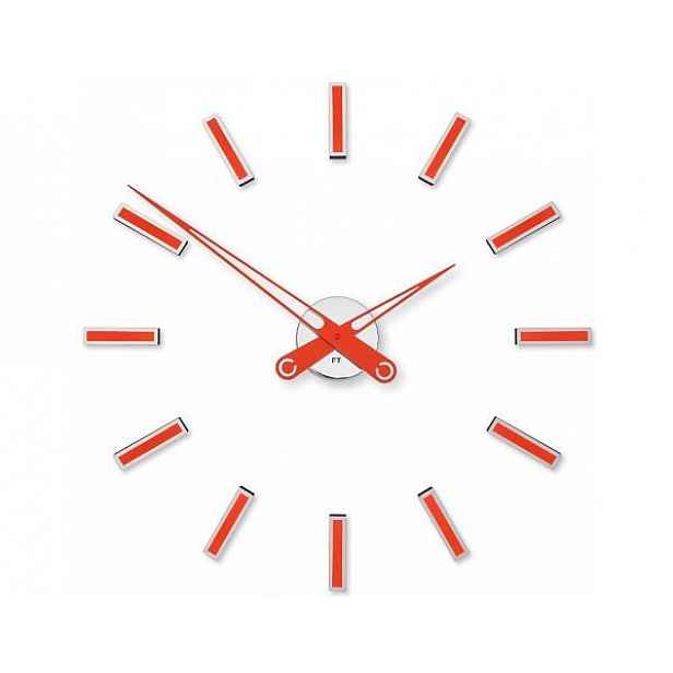 Designové nalepovací hodiny Future Time FT9600RD Modular red 60cm