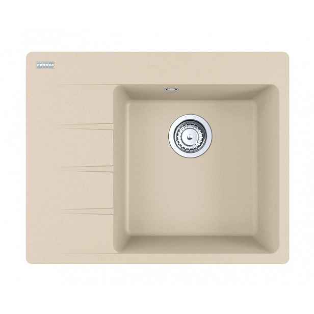 Franke Centro - Fragranitový dřez CNG 611-62 TL/7, 62x50 cm, pískový melír 114.0637.435
