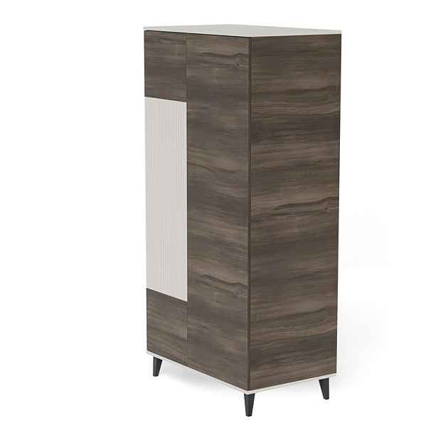 HALMAR Šatní skříň Random 90 cm kašmír/ořech