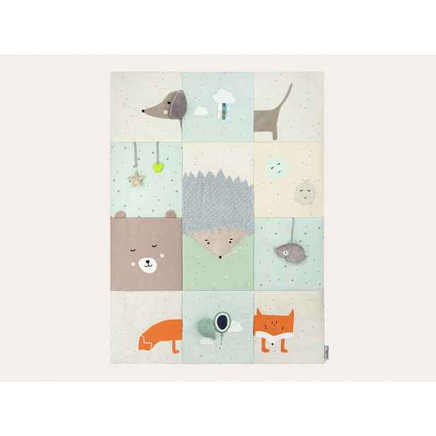Hrací deka MoMi VOLPI patchwork
