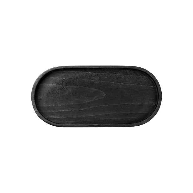 Oválný servírovací tác 23x11 cm Wood beech ASA Selection - černý