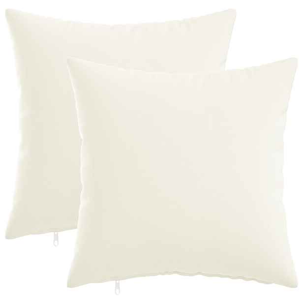 vidaXL Odhazovací polštář 2 ks HEERLEN Bílá 40 x 40 cm Textil