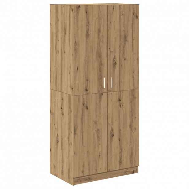 vidaXL Šatní skříň dub artisan 80 x 52 x 180 cm kompozitní dřevo