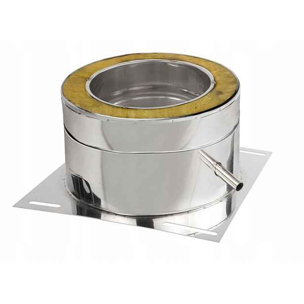 Odkapávač Fi 130/180 S Ventilační Komínovou Deskou, Nerezová Ventilace