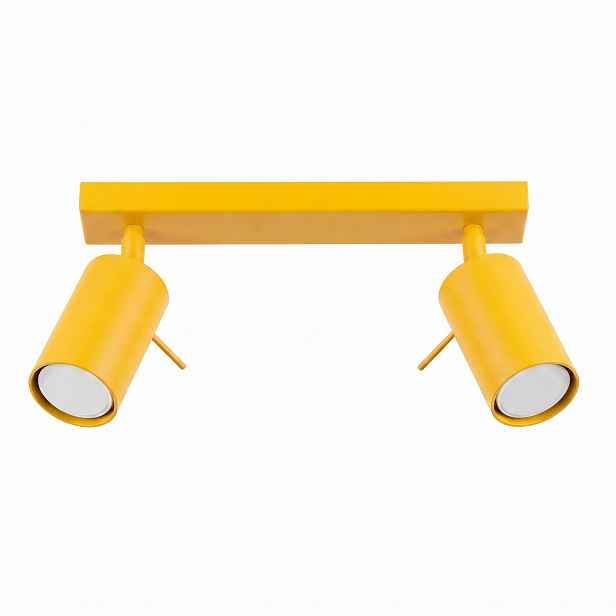 Stropní Svítidlo Lampa stropní lišta Spot 2 tuby Gu10 Ring 2 žlutá Sollux