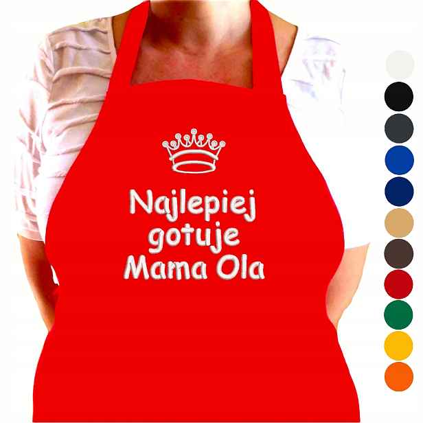 Zástěra Na Svátek Matek Dárek Pro Matku Tchýni Se Jménem A Výšivkou