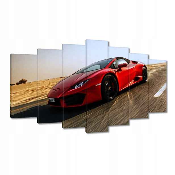 Obrazy 140x80 Červené sportovní auto