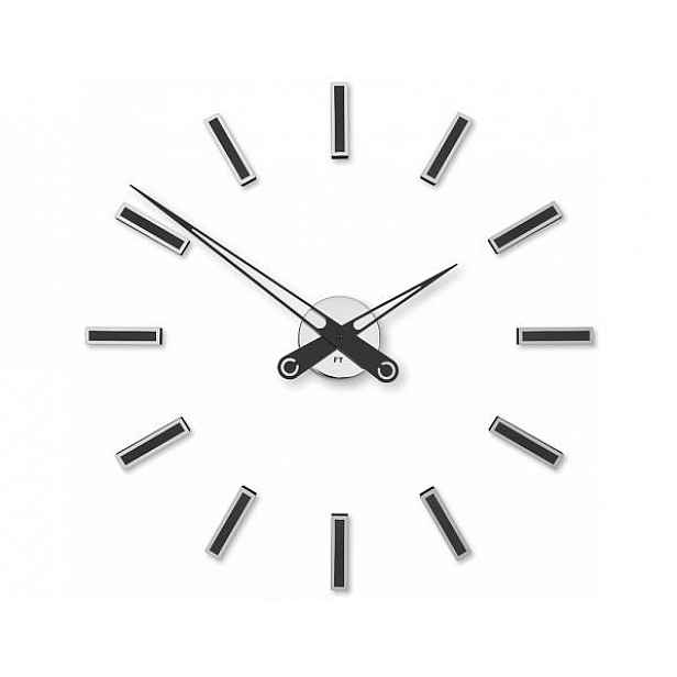 Designové nalepovací hodiny Future Time FT9600BK Modular black 60cm