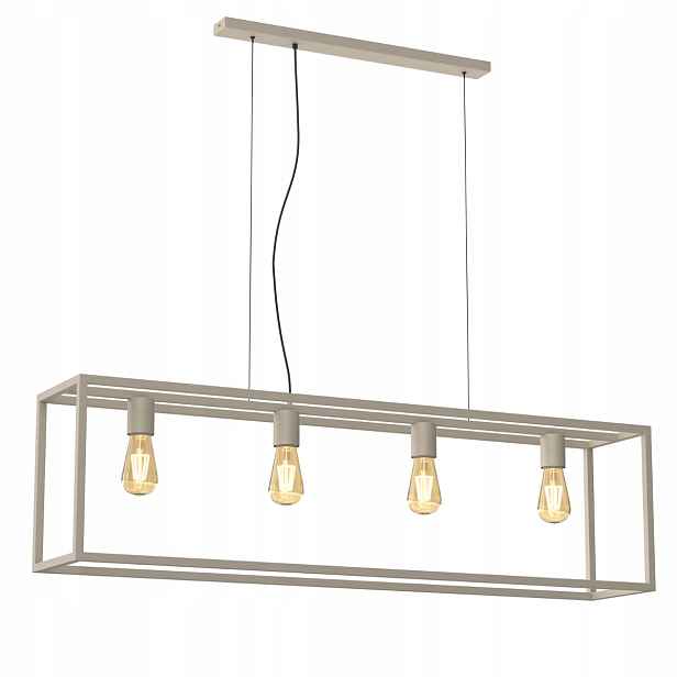 Industriální krémová závěsná lampa na řetězech do jídelny obývacího pokoje Luminex