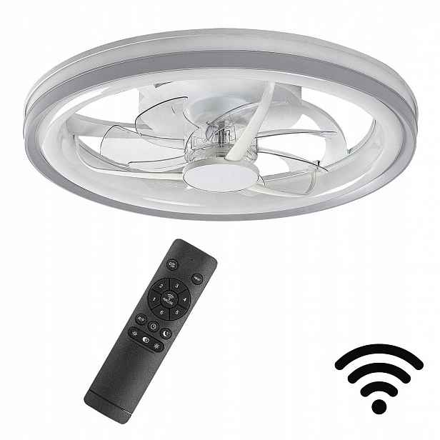 Stropní svítidlo s ventilátorem Ventilátorové stropní svítidlo WiFi Led 40W s dálkovým ovládáním Fanr