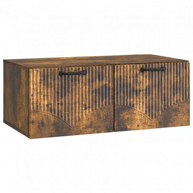 vidaXL Nástěnná TV skříň Nástěnný Kouřový dub 78,5 x 41 x 30 cm
