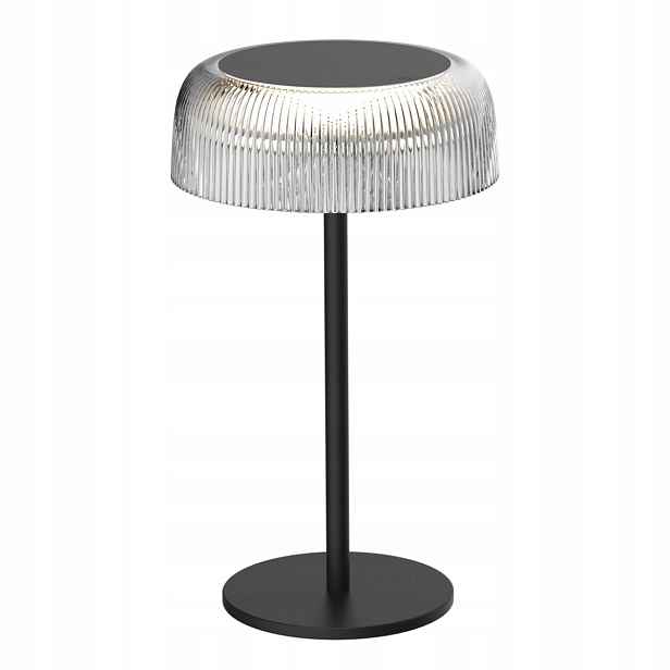 Led venkovní stolní lampa na terasu černá akumulátorová 2700K IP44 Polux
