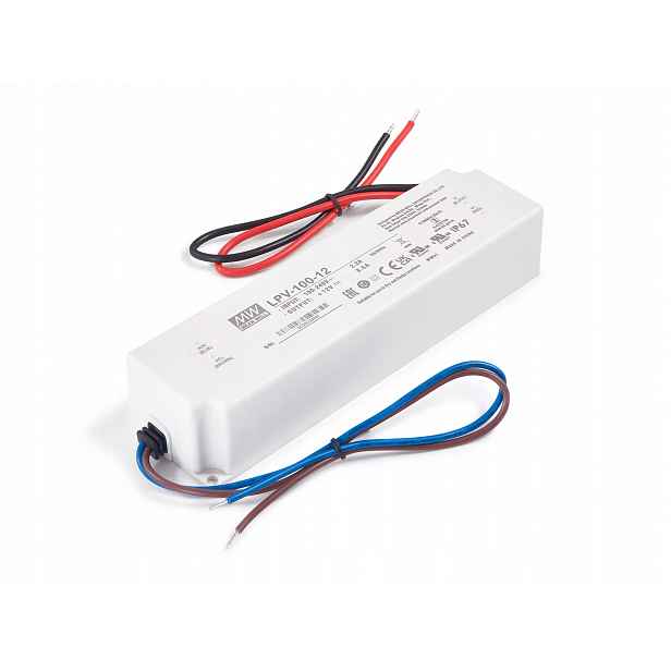 Napájecí Zdroj Pro Led 12V 100W 8.5A IP67 Lpv Mean Well