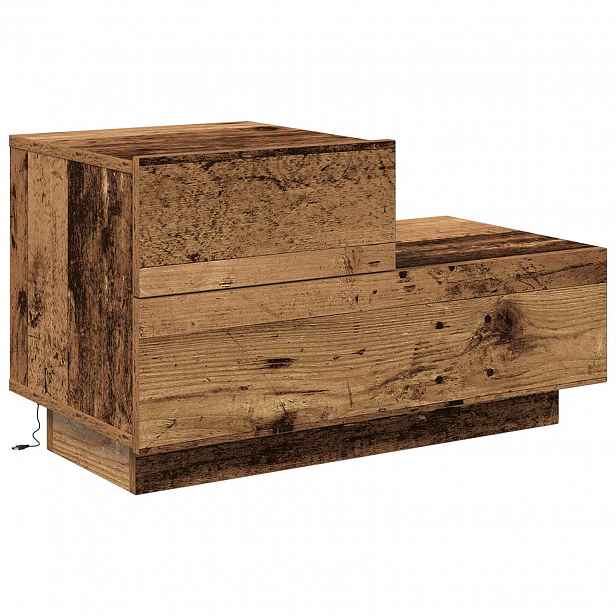 vidaXL Noční skříňka Staré dřevo 70 x 36 x 40,5 cm Kompozitní dřevo