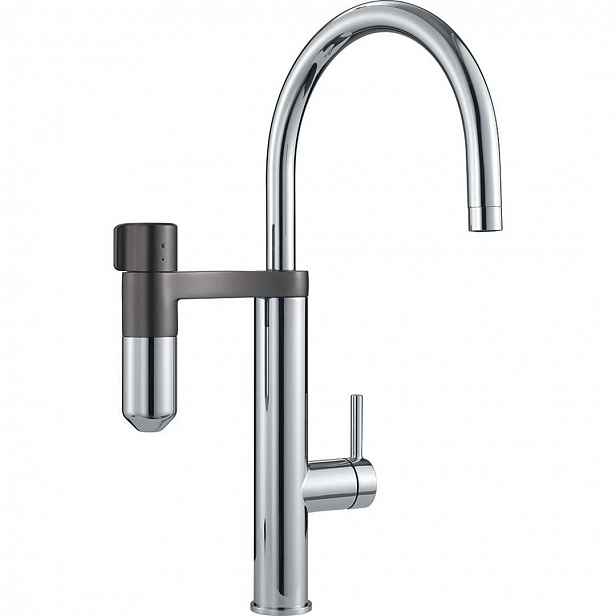 Franke - Vital Tap dřezová baterie s filtračním zařízením, chrom/gun metal 120.0621.229