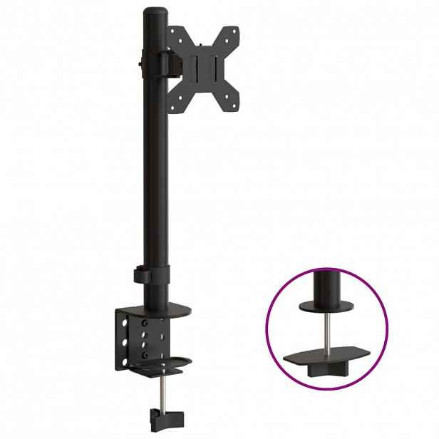 vidaXL Držák na monitor černý ocel VESA 75/100 mm